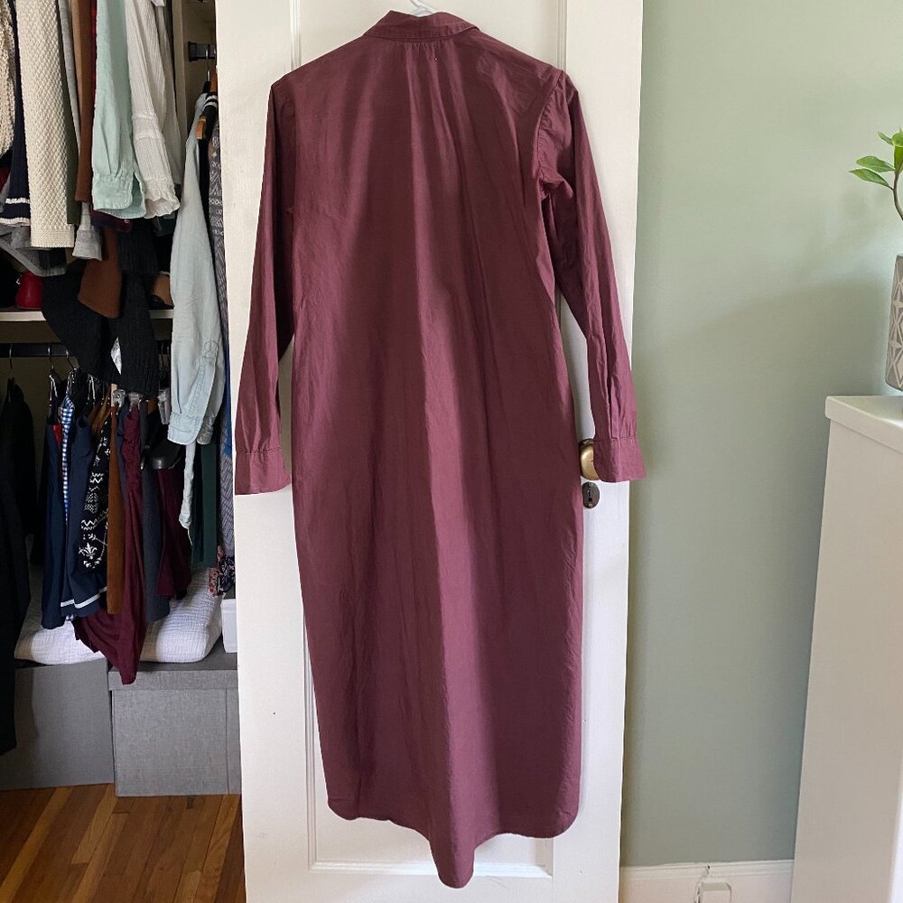 Mille Burgundy Shirt Dress